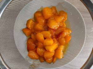 Filtrer abricots cuits